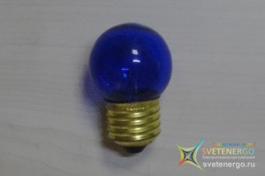 Лампа накаливания для белт лайт синяя 40 мм
