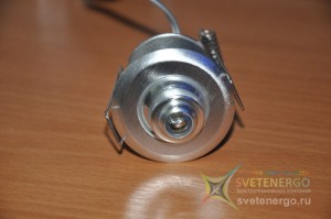 Встраиваемый светодиодный алюминиевый светильник I0293G, тёплый белый